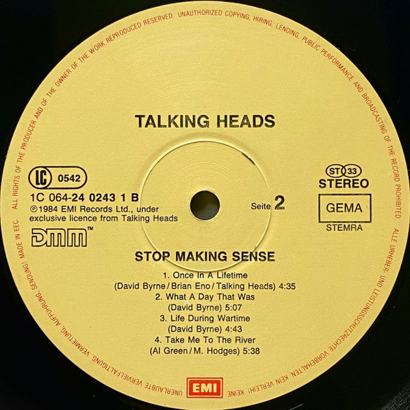 Talking Heads - Stop Making Sense (LP Tweedehands)