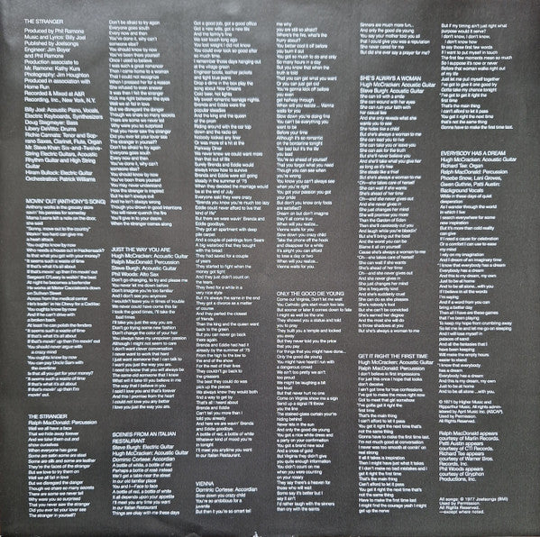 Billy Joel - The Stranger (LP) - Discords.nl