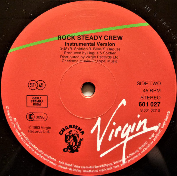 Rock Steady Crew, The - (Hey You) The Rock Steady Crew (12" Tweedehands)