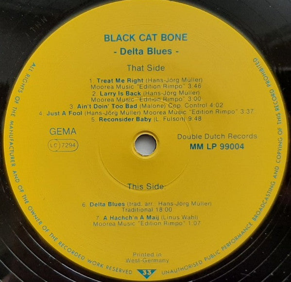 Black Cat Bone (2) - Delta Blues (LP Tweedehands) - Discords.nl
