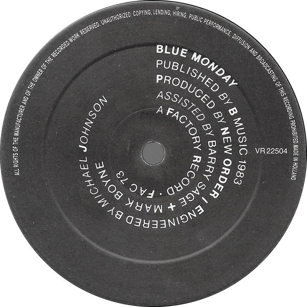 New Order - Blue Monday (12" Tweedehands) - Discords.nl