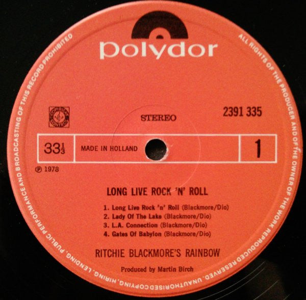 Rainbow - Long Live Rock 'N' Roll (LP Tweedehands)