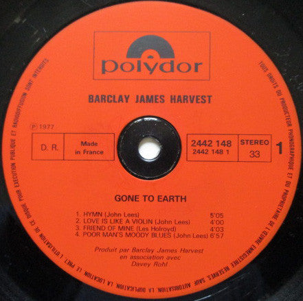 Barclay James Harvest - Gone To Earth (LP Tweedehands)