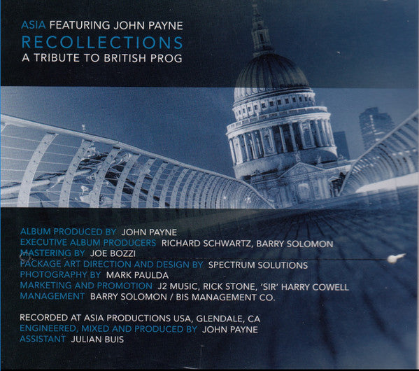 Asia Featuring John Payne - Recollections (A Tribute To British Prog) (CD)