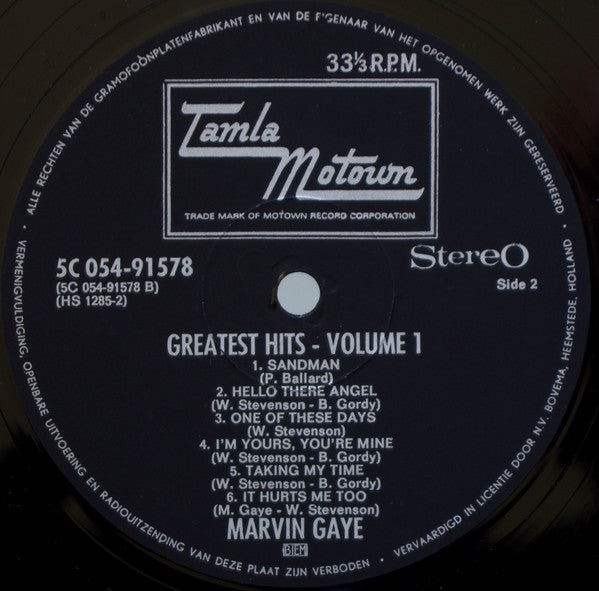 Marvin Gaye - Greatest Hits - Vol.I (LP Tweedehands) - Discords.nl