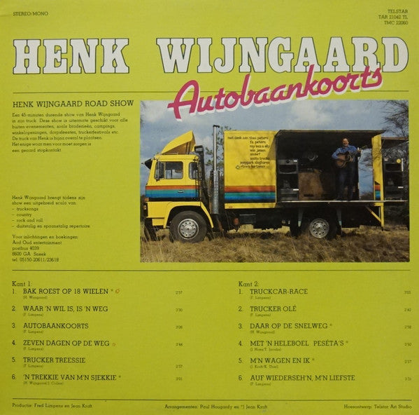 Henk Wijngaard - Autobaankoorts (LP Tweedehands) - Discords.nl