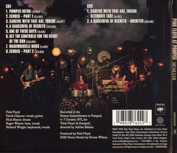 Pink Floyd - Pink Floyd At Pompeii MCMLXXII (CD) - Discords.nl