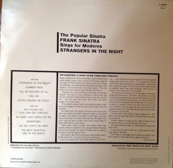 Frank Sinatra - Strangers In The Night (LP Tweedehands)