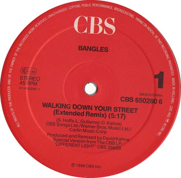 Bangles - Walking Down Your Street (LP Tweedehands)