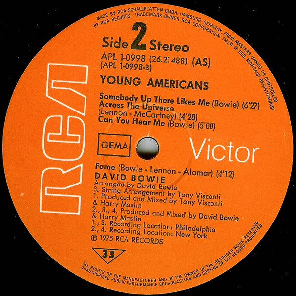 David Bowie - Young Americans (LP Tweedehands)