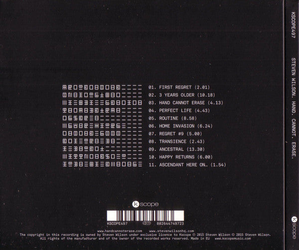 Steven Wilson - Hand. Cannot. Erase. (CD Tweedehands)