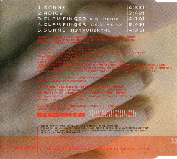 Rammstein - Sonne (CD Tweedehands) - Discords.nl