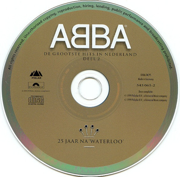 ABBA - 25 Jaar Na 'Waterloo' (De Grootste Hits In Nederland Deel 2) (CD Tweedehands)
