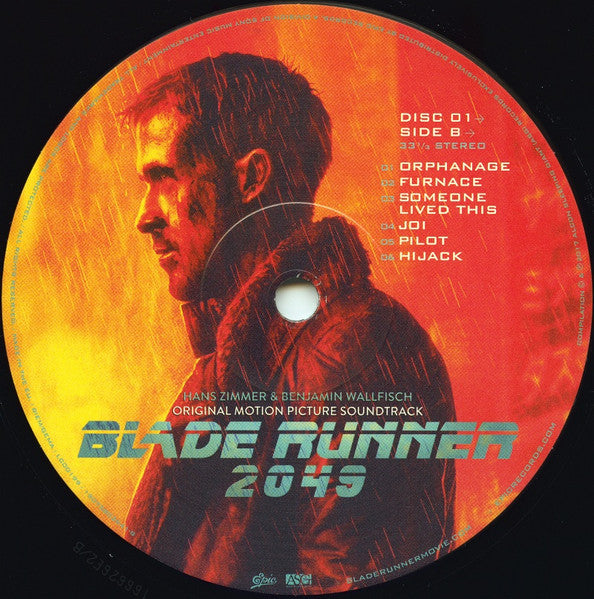 Hans Zimmer & Benjamin Wallfisch - Blade Runner 2049 (Original Motion Picture Soundtrack) (LP)