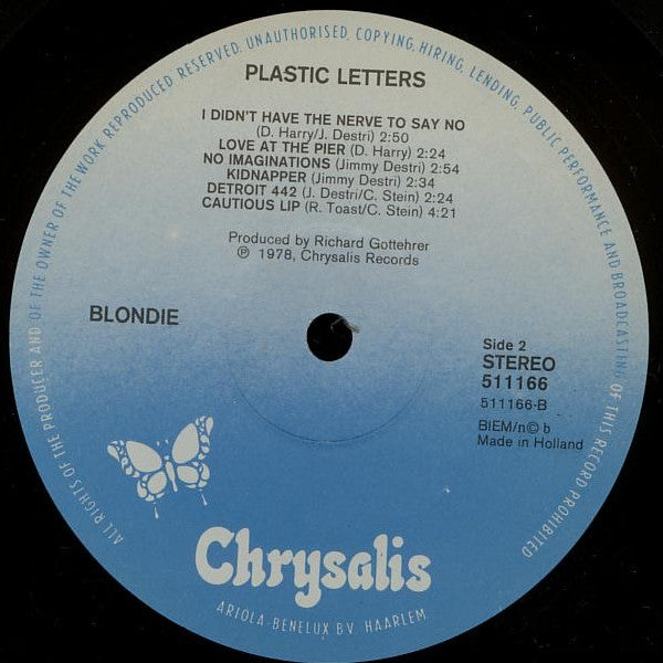 Blondie - Plastic Letters (LP Tweedehands)