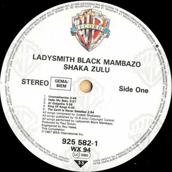 Ladysmith Black Mambazo - Shaka Zulu (LP Tweedehands)