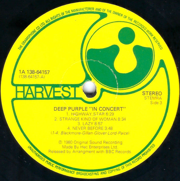 Deep Purple - In Concert (LP Tweedehands) - Discords.nl