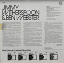 Jimmy Witherspoon & Ben Webster - Previously Unreleased Recordings (LP Tweedehands) - Discords.nl