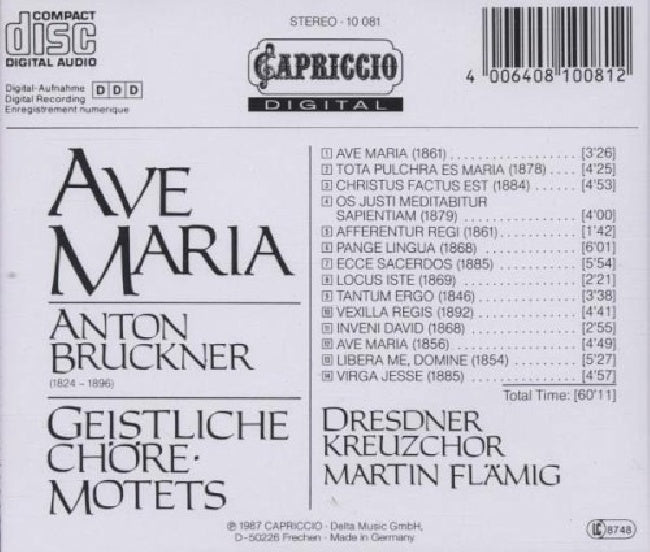 Anton Bruckner - Ave maria (CD)