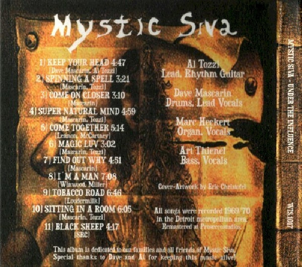 Mystic Siva - Under the influence (CD) - Discords.nl