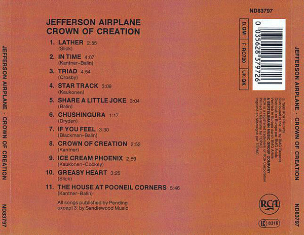 Jefferson Airplane - Crown Of Creation (CD)