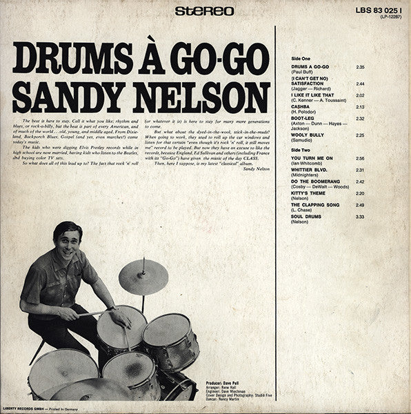 Sandy Nelson - Drums À Go-Go (LP Tweedehands)