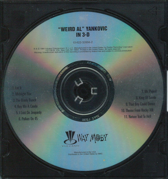 "Weird Al" Yankovic - In 3-D (CD) - Discords.nl