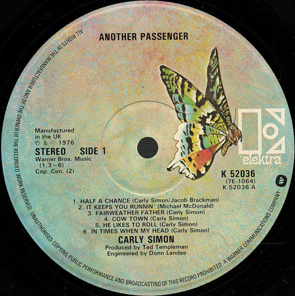 Carly Simon - Another Passenger (LP Tweedehands)