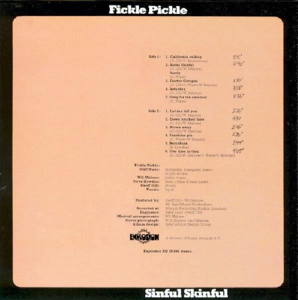 Fickle Pickle - Sinful skinful -ltd- (CD) - Discords.nl