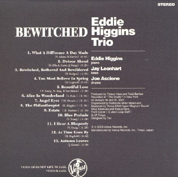 Eddie Higgins - Bewitched (CD) - Discords.nl