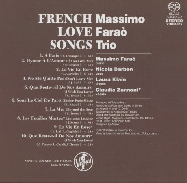 Massimo Farao -trio- - French love song (CD) - Discords.nl