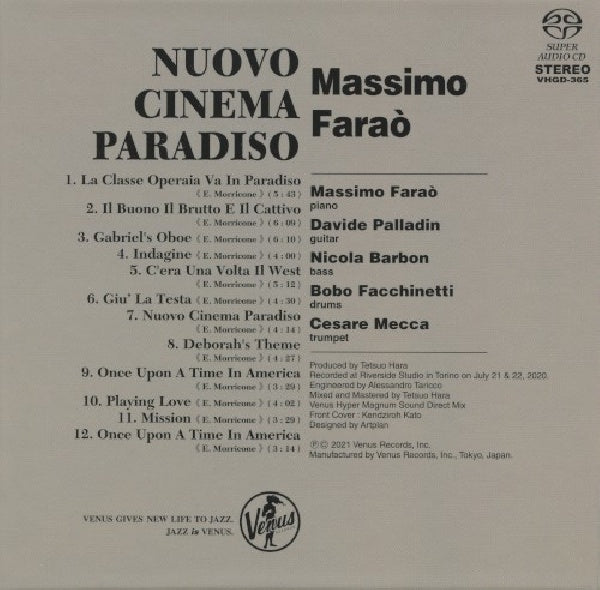 Massimo Farao - Cinema paradeso-tributo to moricone (CD) - Discords.nl