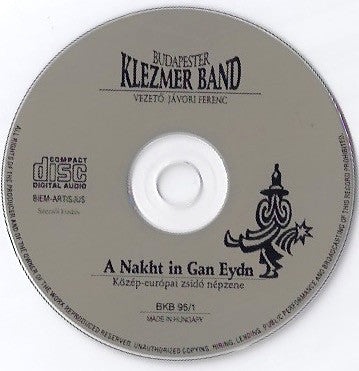Budapest Klezmer Band - A Nakht In Gan Eydn (CD Tweedehands)