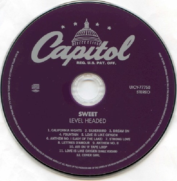 Sweet - Level headed (CD) - Discords.nl