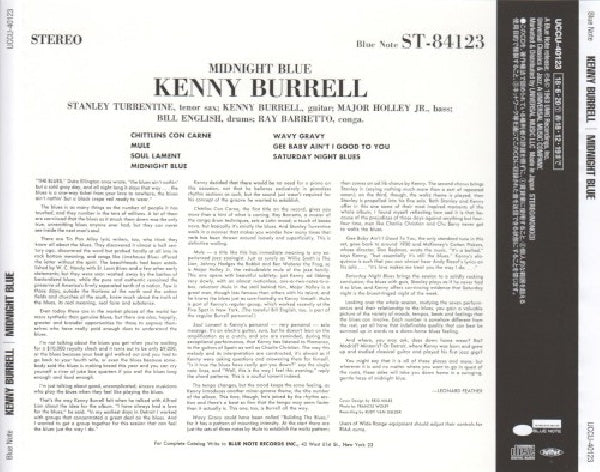 Kenny Burrell - Midnight blue (CD) - Discords.nl