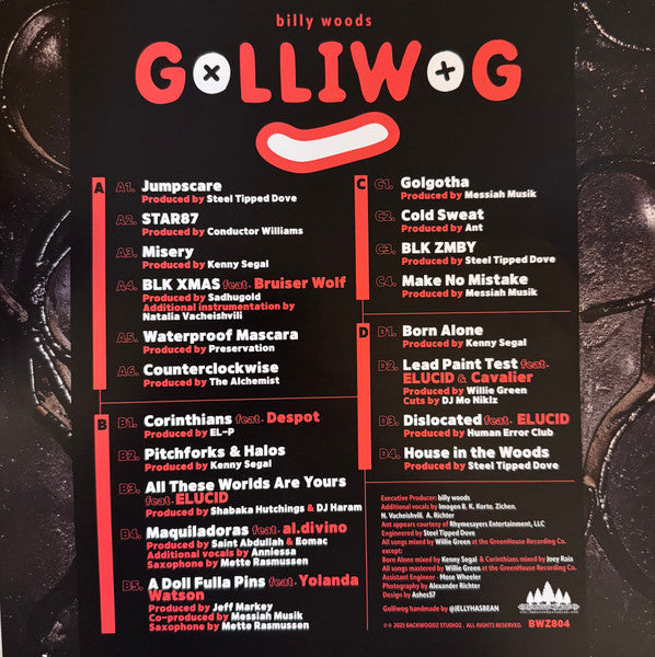 Billy Woods - Golliwog (LP) - Discords.nl