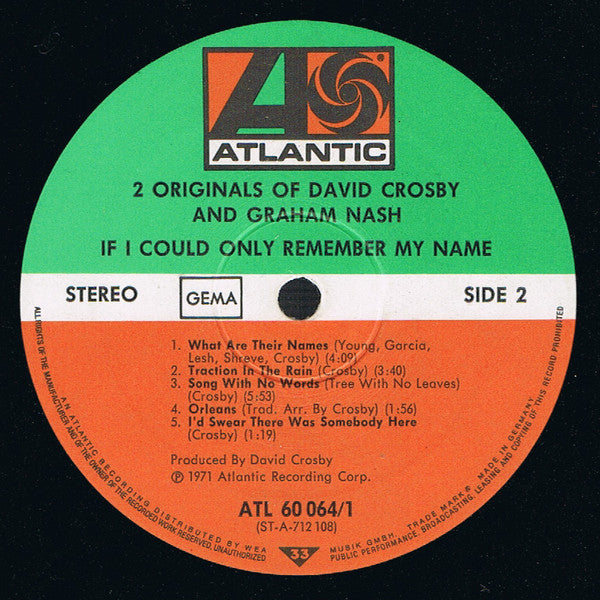 David Crosby / Graham Nash - 2 Originals Of David Crosby & Graham Nash (LP Tweedehands)