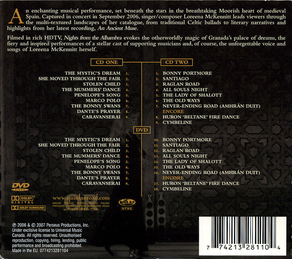 Loreena McKennitt - Nights From The Alhambra (CD Tweedehands) - Discords.nl