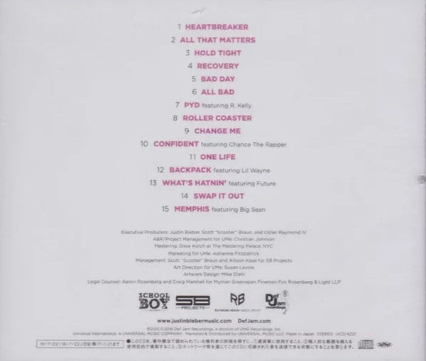 Justin Bieber - Journals (CD) - Discords.nl