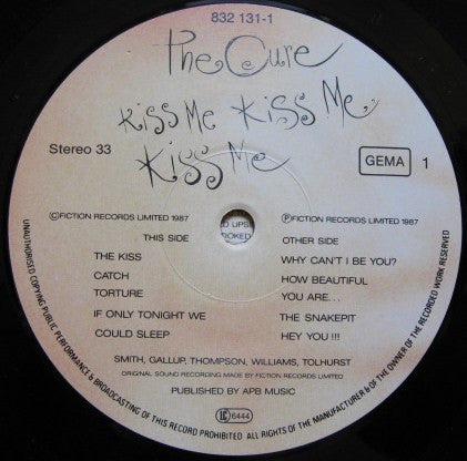 The Cure - Kiss Me Kiss Me Kiss Me (LP Tweedehands)