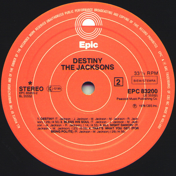 Jacksons, The - Destiny (LP Tweedehands)