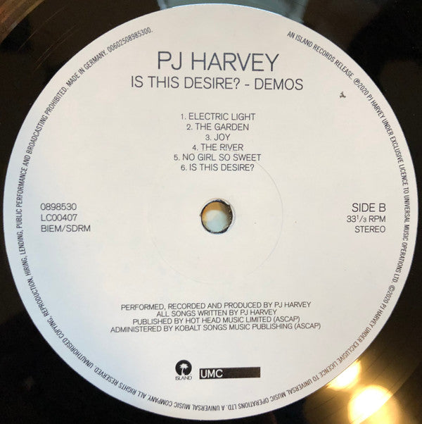 PJ Harvey - Is This Desire? - Demos (LP) - Discords.nl