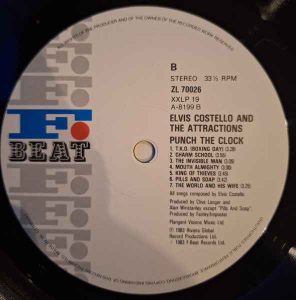 Elvis Costello & The Attractions - Punch The Clock (LP Tweedehands)