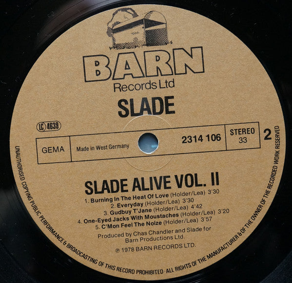 Slade - Slade Alive Vol Two (LP Tweedehands) - Discords.nl