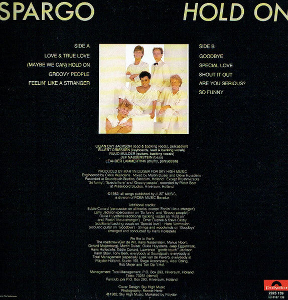 Spargo - Hold On (LP Tweedehands)