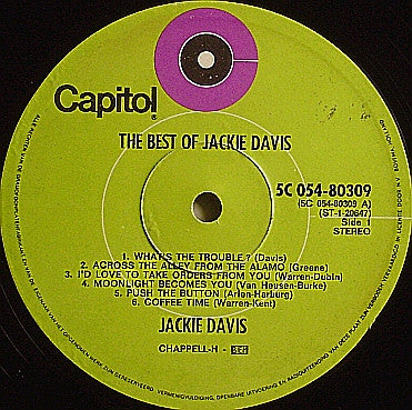 Jackie Davis - The Best Of Jackie Davis (LP Tweedehands) - Discords.nl