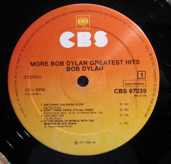 Bob Dylan - More Bob Dylan Greatest Hits (LP Tweedehands)