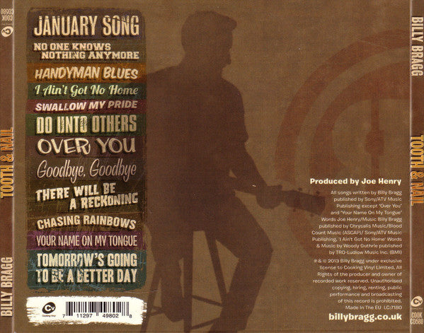 Billy Bragg - Tooth & Nail (CD) - Discords.nl