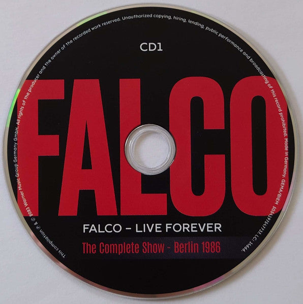 Falco - Live Forever (The Complete Show – Berlin 1986) (CD)