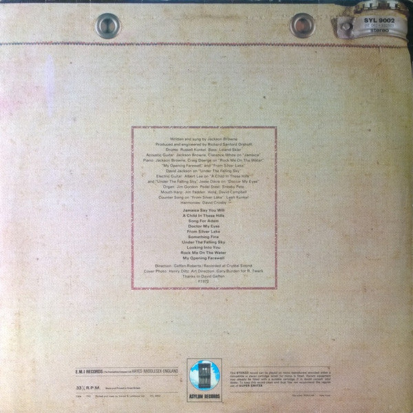 Jackson Browne - Jackson Browne (LP Tweedehands)